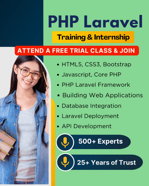 Php Laravel Training in Chennainagpur