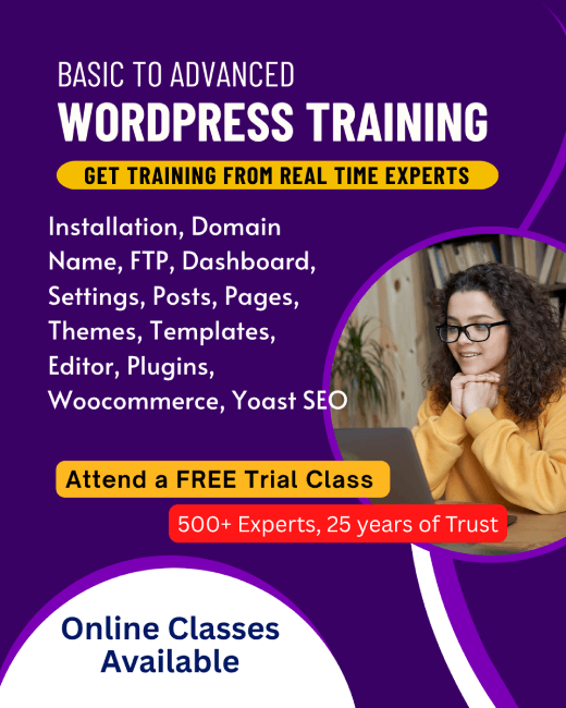 Wordpress Training in Thrissurhyderabad